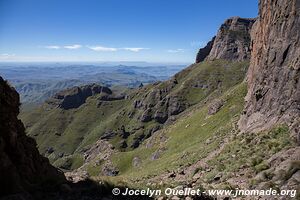 Zone de Sentinel Peak - uKhahlamba-Drakensberg - Afrique du Sud