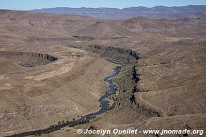 Road from Sani Pass to Butha-Buthe - Lesotho