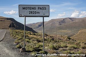 Route de Sani Pass à Butha-Buthe - Lesotho