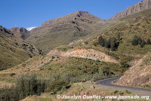 Route de Sani Pass à Butha-Buthe - Lesotho