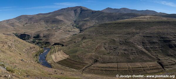 Route de Sani Pass à Butha-Buthe - Lesotho