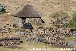 Road from Ha Lejone to Katse Dam - Lesotho