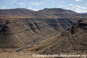 Road from Katse Dam to Thaba-Tseka - Lesotho
