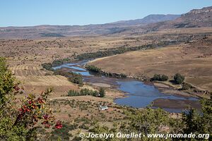 Road from Malealea to Qacha's Nek - Lesotho