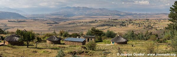 Route du parc Ts'Ehlanyane au défilé de Mafika Lisiu - Lesotho