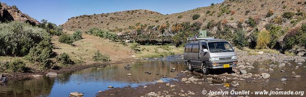 Road from Semonkong to Malealea - Lesotho