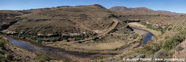 Road from Semonkong to Malealea - Lesotho