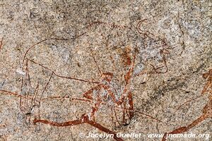 Grotte du rhino blanc - Parc National de Matobo - Zimbabwe