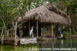 En kayak - Río Dulce - Guatemala