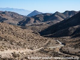 Road 13 from Uspallata to Mendoza - Argentina