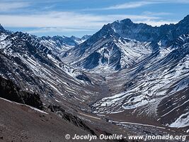 Road from Uspallata to Chile - Argentina