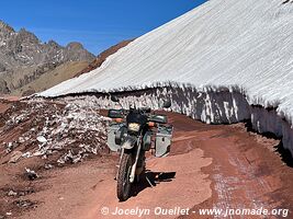 Road from Uspallata to Chile - Argentina