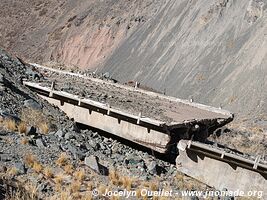 Route de Uspallata vers le Chili - Argentine