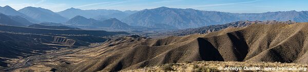 Route de Tupungato à Potrerillos - Argentine