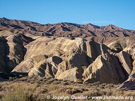 Road from Barreal to Calingasta - Argentina