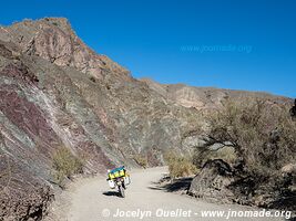 Road from Barreal to Calingasta - Argentina