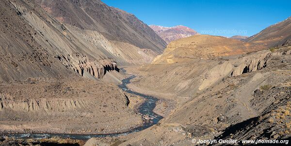 Route de Uspallata vers le Chili - Argentine