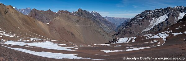 Route de Uspallata vers le Chili - Argentine