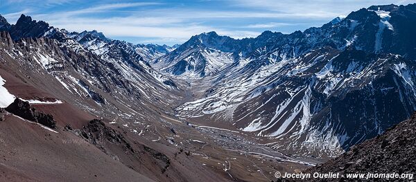 Road from Uspallata to Chile - Argentina