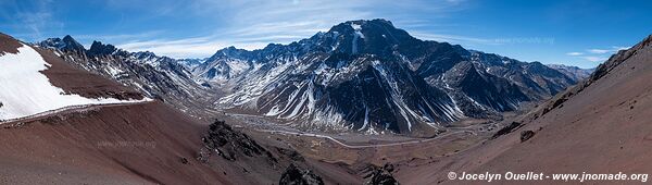 Route de Uspallata vers le Chili - Argentine