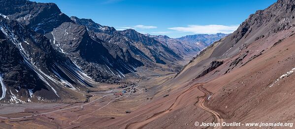 Road from Uspallata to Chile - Argentina