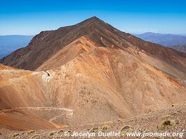 Route de Famatina à la mine Mejicana - Argentine