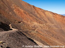 Route de Famatina à la mine Mejicana - Argentine