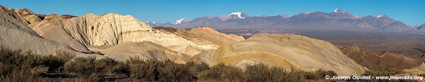 Route de Barreal à Calingasta - Argentine