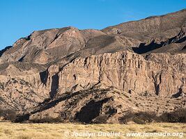 Road from Villa Vil to Barranca Larga - Argentina