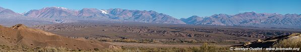 Road from Barreal to Calingasta - Argentina