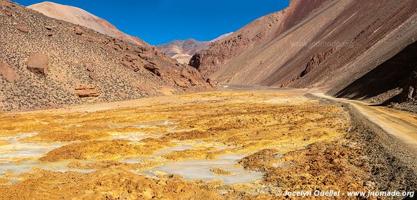 Route de Famatina à la mine Mejicana - Argentine