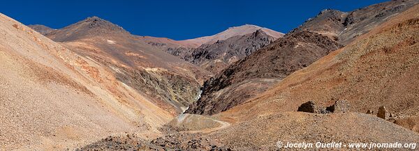 Route de Famatina à la mine Mejicana - Argentine