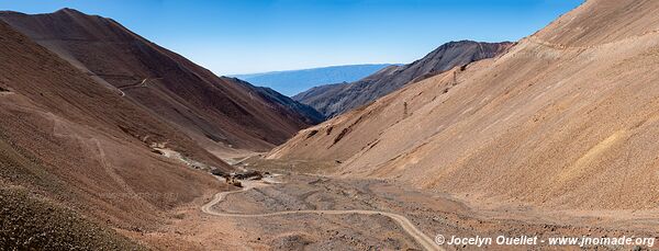 Route de Famatina à la mine Mejicana - Argentine