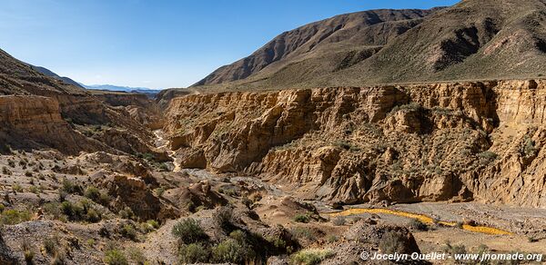 Route de Famatina à la mine Mejicana - Argentine