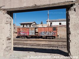 Trail along Arica-La Paz railway - Chile