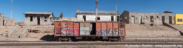 Trail along Arica-La Paz railway - Chile