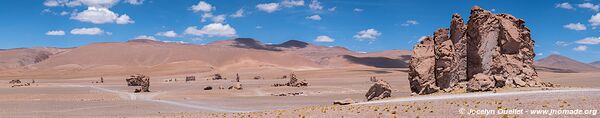 Monjes de La Pacana - Route de San Pedro de Atacama à Paso de Jama - Chili