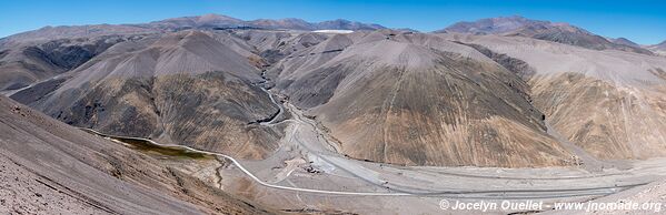 Road from El Salvador to Nevado Tres Cruces National Park - Chile