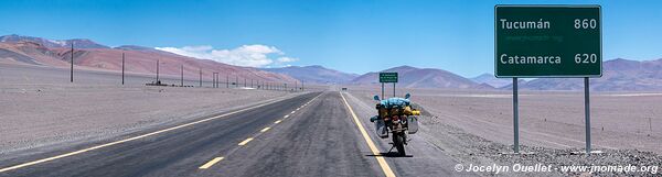 Road from El Salvador to Nevado Tres Cruces National Park - Chile