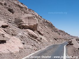 Route de El Tatio à Calama - Chili