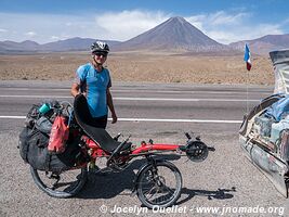 Route de San Pedro de Atacama à Paso de Jama - Chili