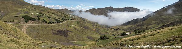 Road from Angamarca to Zumbahua - Ecuador