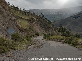 Road from Guasuntos to Totoras - Ecuador