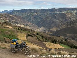 Road from Guasuntos to Totoras - Ecuador