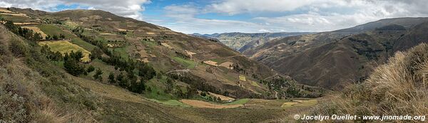 Route de Guasuntos à Totoras - Équateur