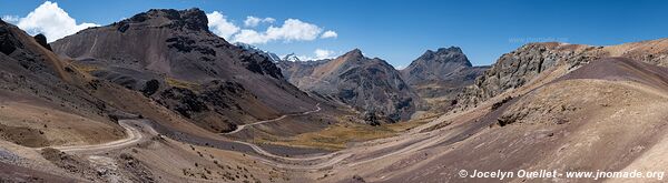 Road from San Mateo de Huanchor to Tanta - Peru