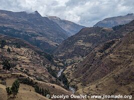 Road from Huancaya to Huancavelica - Peru