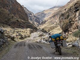 Road from Huancaya to Huancavelica - Peru